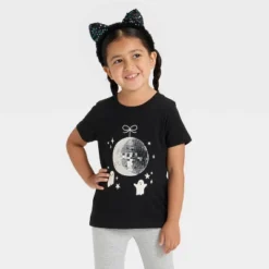 Toddler Girls' Short Sleeve Halloween Graphic T-Shirt - Cat & Jack™ Black 9 Toddler Girls' Short Sleeve Halloween Graphic T-Shirt - Cat & Jack™ Black -Kid Clothing GUEST a34164c3 5ce2 4cc4 8b06 86b04dad4070