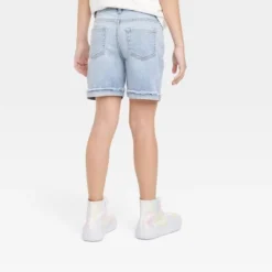 Girls' Cuffed Hem Midi Jean Shorts - Cat & Jack™