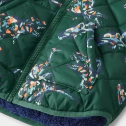 Toddler Boys' Dino Printed Quilted Reversible Puffer Jacket - Cat & Jack™ Dark Green 8 Toddler Boys' Dino Printed Quilted Reversible Puffer Jacket - Cat & Jack™ Dark Green -Kid Clothing GUEST a5537368 9409 4a57 a58d 179f870d0224
