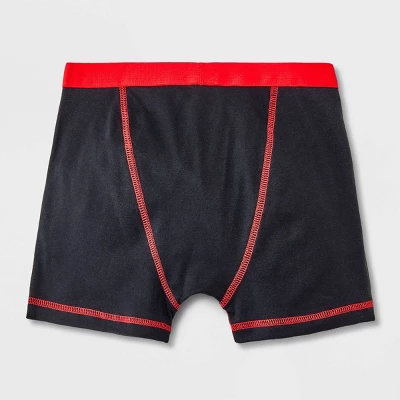 Boys' 10pk Striped Boxer Briefs - Cat & Jack™ Red/Blue 4 Boys' 10pk Striped Boxer Briefs - Cat & Jack™ Red/Blue - Image 2