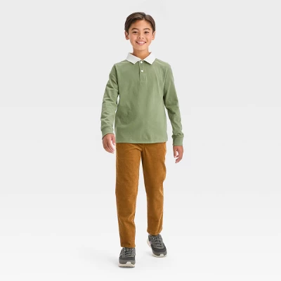 Boys' Relaxed Tapered Corduroy Pull-On Pants - Cat & Jack™ 4 Boys' Relaxed Tapered Corduroy Pull-On Pants - Cat & Jack™ - Image 2