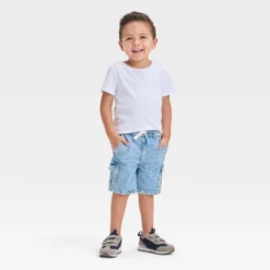 Toddler Boys' Pull-On Denim Cargo Shorts - Cat & Jack™ Light Wash 5 Toddler Boys' Pull-On Denim Cargo Shorts - Cat & Jack™ Light Wash -Kid Clothing GUEST a7b97d7d 4e6c 4fdd a79d f24d0dcf7e06