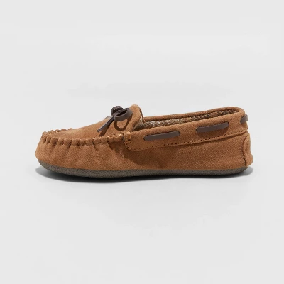 Toddler Boys' Carter Moccasin Slippers - Cat & Jack™ Chestnut 3 Toddler Boys' Carter Moccasin Slippers - Cat & Jack™ Chestnut