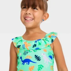 Toddler Girls' Ruffle One Piece Swimsuit - Cat & Jack™