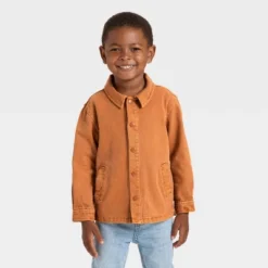 Toddler Boys' Twill Snap Front Jacket - Cat & Jack™ Brown 7 Toddler Boys' Twill Snap Front Jacket - Cat & Jack™ Brown -Kid Clothing GUEST a9b805f7 51ea 4774 b03b 7ea0c8505676