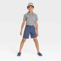 Boys' Quick Dry Flat Front 'At The Knee' Chino Shorts - Cat & Jack™ -Kid Clothing GUEST aaf472a9 f001 4164 b0da 91d5afd31f2f