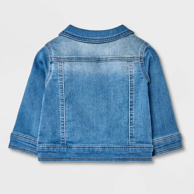 Baby Fall Layering Denim Jacket - Cat & Jack™ Light Wash 3 Baby Fall Layering Denim Jacket - Cat & Jack™ Light Wash
