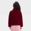 Girls' Faux Shearling Zip-Up Sweatshirt - Cat & Jack™