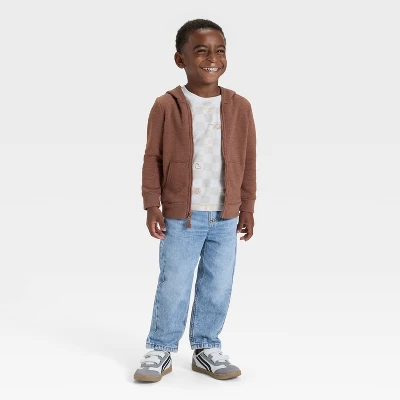 Toddler Boys' Relaxed Fit Snap Denim Pants - Cat & Jack™ 4 Toddler Boys' Relaxed Fit Snap Denim Pants - Cat & Jack™ - Image 2