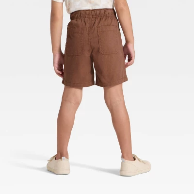 Toddler Boys' Pull-On Woven Shorts - Cat & Jack™ Brown 3 Toddler Boys' Pull-On Woven Shorts - Cat & Jack™ Brown