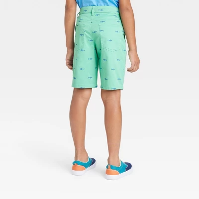 Boys' Flat Front 'At The Knee' Chino Shorts - Cat & Jack™ 3 Boys' Flat Front 'At The Knee' Chino Shorts - Cat & Jack™