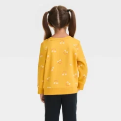 Toddler Girls' 2pk Fleece Pullover Sweatshirt - Cat & Jack™ Heather Gray/Yellow -Kid Clothing GUEST b26766cc ae94 409e a00c 3442547a3cbf