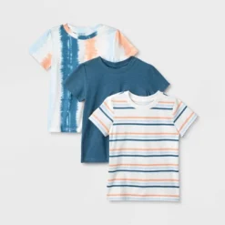 Toddler Boys' 3pk Short Sleeve Tie-Dye T-Shirt - Cat & Jack™ Navy Blue/Peach Orange 9 Toddler Boys' 3pk Short Sleeve Tie-Dye T-Shirt - Cat & Jack™ Navy Blue/Peach Orange -Kid Clothing GUEST b2e7353d 30ee 4991 94b4 19fc47d09a04