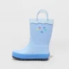 Toddler Boys' Jasper Pull-On Rain Boots - Cat & Jack™ Blue -Kid Clothing GUEST b4175d71 797a 427d 9a8b 5e4196b8f667