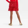 Girls' Tiered Sequin Holiday Skirt - Cat & Jack™ Red -Kid Clothing GUEST b4797699 f216 4dd5 995e 3969d12ec9d7