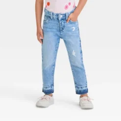Toddler Straight Released Hem Jeans - Cat & Jack™ Blue 7 Toddler Straight Released Hem Jeans - Cat & Jack™ Blue -Kid Clothing GUEST b54f6a96 7916 4ba0 98c7 f9df36e78c1a