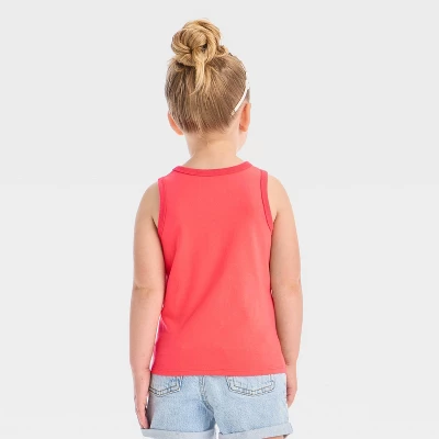 Toddler Girls' 'Oranges' Graphic Tank Top - Shirt - Cat & Jack™ Coral Orange 4 Toddler Girls' 'Oranges' Graphic Tank Top - Shirt - Cat & Jack™ Coral Orange - Image 2