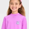 Girls' Animal Icon Printed Rash Guard Swim Top - Cat & Jack™ Purple 1 Girls' Animal Icon Printed Rash Guard Swim Top - Cat & Jack™ Purple -Kid Clothing GUEST b605d1d0 b4c9 4cf9 a2e0 2a02651d6f78