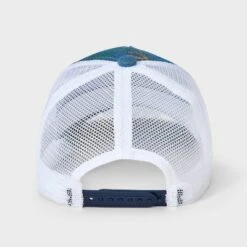 Boys' Dinosaur Denim Baseball Hat - Cat & Jack™️ Blue: Adjustable Midweight Mesh, Cotton, Recycled Polyester, Rayon