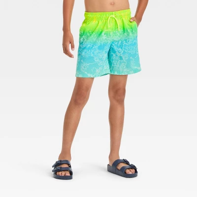 Boys' Wave Ombre Swim Shorts - Cat & Jack™ 5 Boys' Wave Ombre Swim Shorts - Cat & Jack™ - Image 3