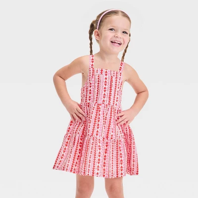 Toddler Girls' Hearts Tank Valentine's Day Dress - Cat & Jack™ Red/Pink 5 Toddler Girls' Hearts Tank Valentine's Day Dress - Cat & Jack™ Red/Pink - Image 3