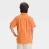 Boys' Short Sleeve Solid Seersucker Button-Down Shirt - Cat & Jack™ -Kid Clothing GUEST b84eca12 e378 47c7 a445 8de2d5fac2f6
