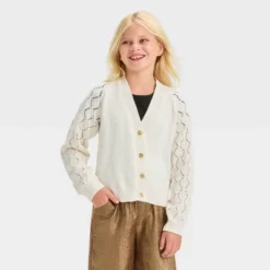 Girls' Long Sleeve Button-Down Cardigan - Cat & Jack™ 8 Girls' Long Sleeve Button-Down Cardigan - Cat & Jack™ -Kid Clothing GUEST b895a2c9 aeea 4b86 aa43 9e3ebfd2d8c7