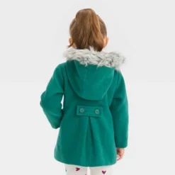 Toddler Girls' Hooded Wool Coat - Cat & Jack™