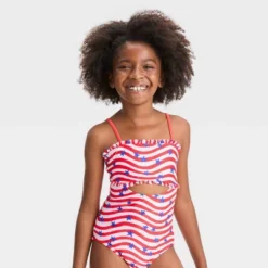 Girls' Striped Star One Piece Swimsuit - Cat & Jack™ 7 Girls' Striped Star One Piece Swimsuit - Cat & Jack™ -Kid Clothing GUEST bbc3853f 7c1d 4b0f 8a43 01ffb72dc4f0