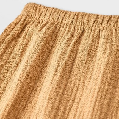 Baby Boys' Striped Henley Gauze Shorts Set - Cat & Jack™ Blue 5 Baby Boys' Striped Henley Gauze Shorts Set - Cat & Jack™ Blue - Image 3