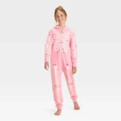 Girls' Halloween Skeleton Union Suit - Cat & Jack™ Pink 7 Girls' Halloween Skeleton Union Suit - Cat & Jack™ Pink -Kid Clothing GUEST bd5a02a5 e124 4e0f 8e6b 9f6851d81ef3