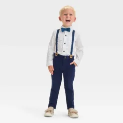 Toddler Boys' Long Sleeve Button-Down Shirt And Suspender Pants Set - Cat & Jack™ White 9 Toddler Boys' Long Sleeve Button-Down Shirt And Suspender Pants Set - Cat & Jack™ White -Kid Clothing GUEST be346219 3bf5 46c3 9ca1 a4d01b67dadd