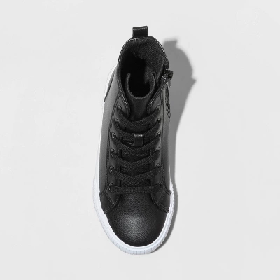Boys' Glenn High-Top Sneakers - Cat & Jack™ Black 4 Boys' Glenn High-Top Sneakers - Cat & Jack™ Black - Image 2
