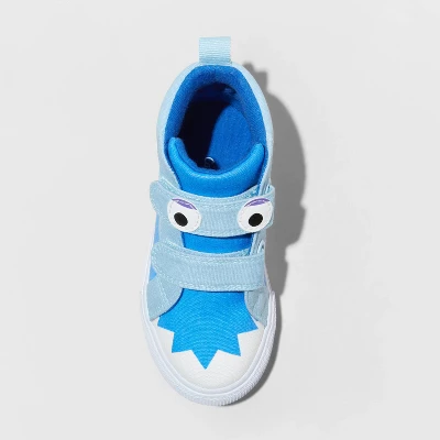 Toddler Boys' Luke Mid-Top Sneakers - Cat & Jack™ Blue 4 Toddler Boys' Luke Mid-Top Sneakers - Cat & Jack™ Blue - Image 2