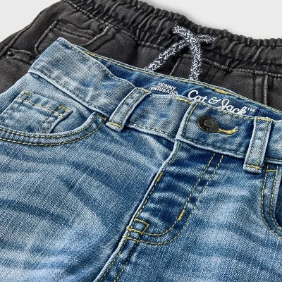 Toddler Boys' 2pk Solid Pants - Cat & Jack™ Light Blue 4 Toddler Boys' 2pk Solid Pants - Cat & Jack™ Light Blue - Image 2