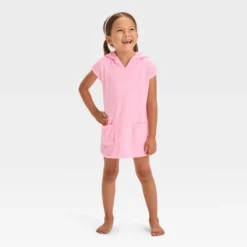 Toddler Girls' Towel Terry Hooded Cover Up Dress - Cat & Jack™ 8 Toddler Girls' Towel Terry Hooded Cover Up Dress - Cat & Jack™ -Kid Clothing GUEST c044850e fea9 4d6c 80c7 0d8aed21d10d