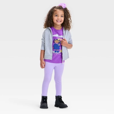 Toddler Girls' Rainy Day Graphic T-Shirt - Cat & Jack™ Purple 5 Toddler Girls' Rainy Day Graphic T-Shirt - Cat & Jack™ Purple - Image 3