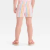Toddler Girls' Painted Striped Shorts - Cat & Jack™ 2T: Midweight French Terry, Elastic Waistband 1 Toddler Girls' Painted Striped Shorts - Cat & Jack™ 2T: Midweight French Terry, Elastic Waistband -Kid Clothing GUEST c2693b8d 9227 40ff 9818 fe268a8fc425