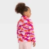 Toddler Girls' Quarter Zip-Up Jacket - Cat & Jack™ Pink -Kid Clothing GUEST c4ab0e2e b6c8 427a a94f e677e7953cba