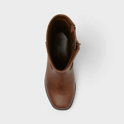 Girls' Sade Stove Pipe Boots - Cat & Jack™ Brown 4 Girls' Sade Stove Pipe Boots - Cat & Jack™ Brown - Image 2