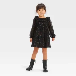 Toddler Girls' Dots Dress - Cat & Jack™ Black 7 Toddler Girls' Dots Dress - Cat & Jack™ Black -Kid Clothing GUEST c6132796 d256 4c63 95f5 39ba2f9a785e