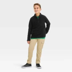 Boys' Fleece Mock Neck Zip-Up Sweatshirt - Cat & Jack™ -Kid Clothing GUEST c63b5864 a1ba 44df 935b 874ad5330f6b
