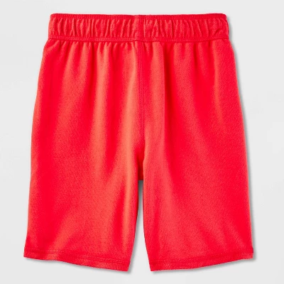 Boys' 2pk Adaptive Knit Shorts - Cat & Jack™ Black/Red 3 Boys' 2pk Adaptive Knit Shorts - Cat & Jack™ Black/Red