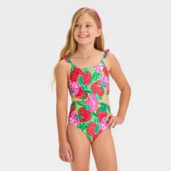 Girls' 'Berry Sweet' Fruit Printed One Piece Swimsuit - Cat & Jack™ 7 Girls' 'Berry Sweet' Fruit Printed One Piece Swimsuit - Cat & Jack™ -Kid Clothing GUEST c6b66457 ea35 4f79 82f3 fa337da802d9