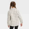 Girls' Button-Down 'Houndstooth' Shacket- Cat & Jack™ Gray/Cream -Kid Clothing GUEST c7fa45c5 aa4b 4f94 bfd4 77b633d2dfbb