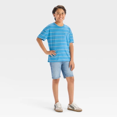 Boys' Short Sleeve Striped T-Shirt - Cat & Jack™ 4 Boys' Short Sleeve Striped T-Shirt - Cat & Jack™ - Image 2