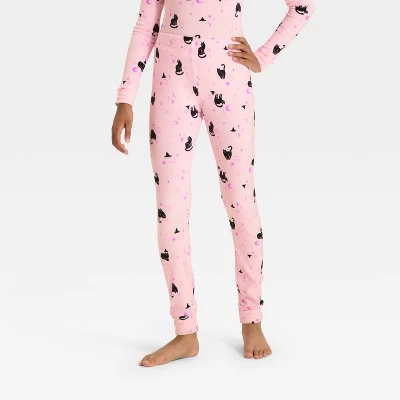 Kids' Long Sleeve Halloween Witch Cats Snuggly Soft Pajama Set - Cat & Jack™ Pink 5 Kids' Long Sleeve Halloween Witch Cats Snuggly Soft Pajama Set - Cat & Jack™ Pink - Image 3