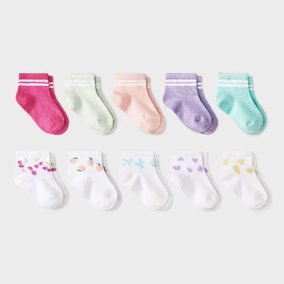 Toddler 10pk 'Fruits' Ankle Socks - Cat & Jack™ 5 Toddler 10pk 'Fruits' Ankle Socks - Cat & Jack™ - Image 3
