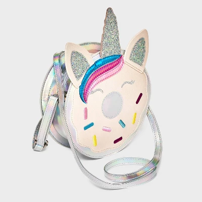 Girls' Unicorn Donut Crossbody Bag - Cat & Jack™ 3 Girls' Unicorn Donut Crossbody Bag - Cat & Jack™
