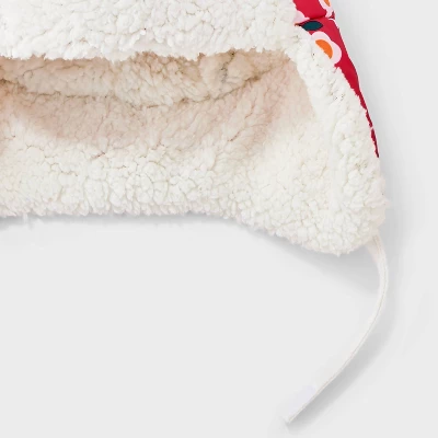 Toddler Girls' Cozy Lined Quilted Floral Trapper Hat - Cat & Jack™ Pink 4 Toddler Girls' Cozy Lined Quilted Floral Trapper Hat - Cat & Jack™ Pink - Image 2